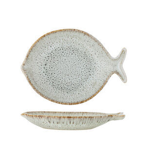 Creative Collection - Fleur Serveringsfat, Natur, Stengods