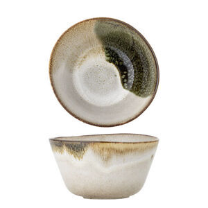 Bloomingville - Jules Skål, Grön, Stengods