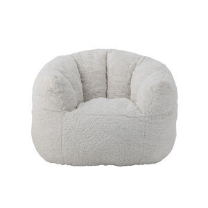 Bloomingville - Kari Lounge Chair, Vit, Polyester