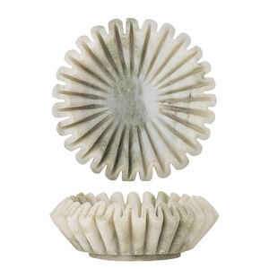 Bloomingville - Harmonia Skål, Grön, Marmor