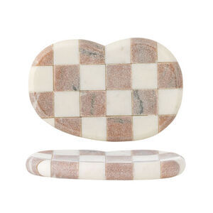 Bloomingville - Petrea-skål, rosa, marmor