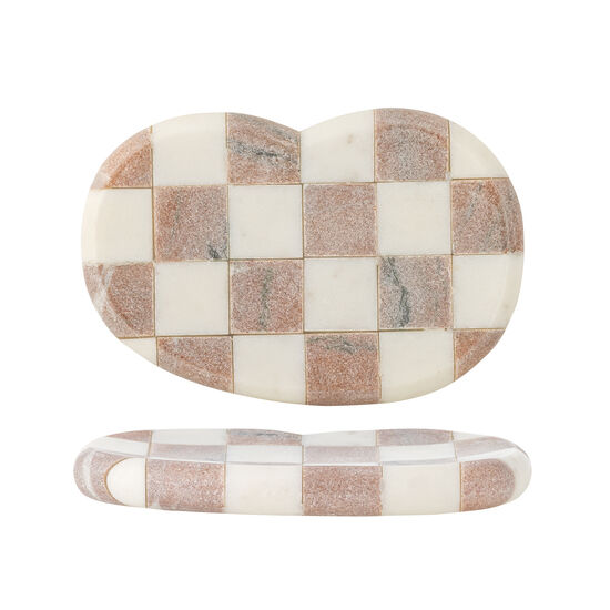 Bloomingville - Petrea-skål, rosa, marmor