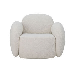 Bloomingville - Zanno Lounge Chair, Vit, FSC®Mix, Furu