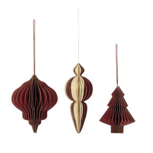 Bloomingville - Tinkle-ornament, röd, FSC®Mix, papper