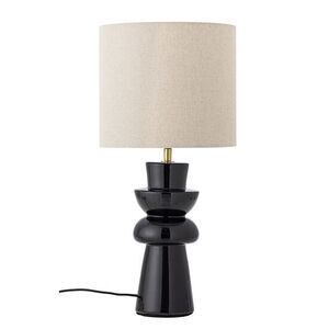 Bloomingville - Lio Bordlampa, Svart, Stengods