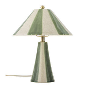 Bloomingville - Olivgrön bordslampa, flerfärgad, stengods
