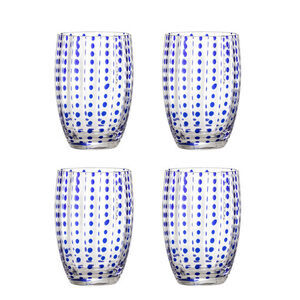 Bloomingville - Brinley dricksglas, blått, glas