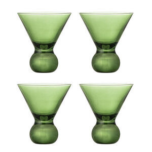 Bloomingville - Corliss Cocktailglas, Grönt, Glas