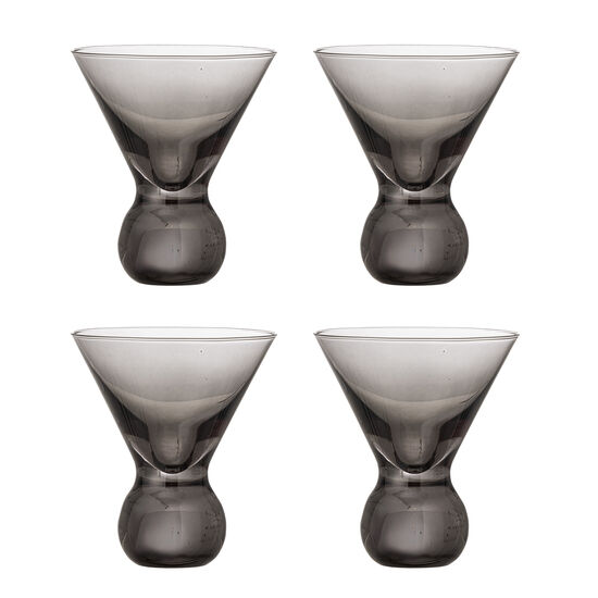 Bloomingville - Corliss Cocktailglas, Grå, Glas