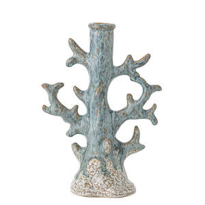 Creative Collection - Bridget Ljusstake, Blå, Stengods
