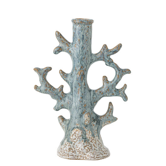 Creative Collection - Bridget Ljusstake, Blå, Stengods