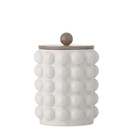 Creative Collection - Madge Burk med lock, Vit, Stengods