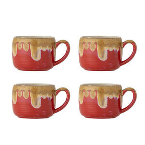 Bloomingville - Sheen-mugg, röd, stengods