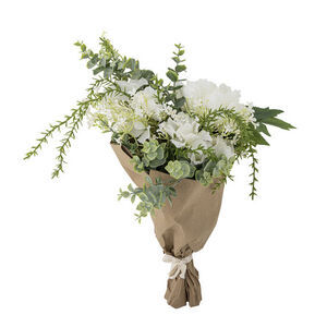 Bloomingville - Lusterbukett, Vit, Konstgjorda Blommor