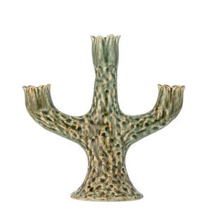 Creative Collection - Cyrill Ljusstake, Grön, Stengods