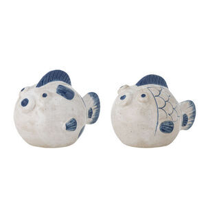 Bloomingville - Fugu Salt- och Pepparset, Blå, Stengods