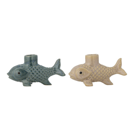 Creative Collection - Burne ljusstake, grön, stengods