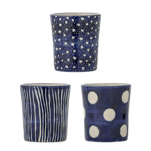 Creative Collection - Minoa Kopp, Blå, Stengods