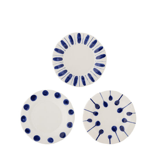 Creative Collection - Linora Tallrik, Blå, Stengods