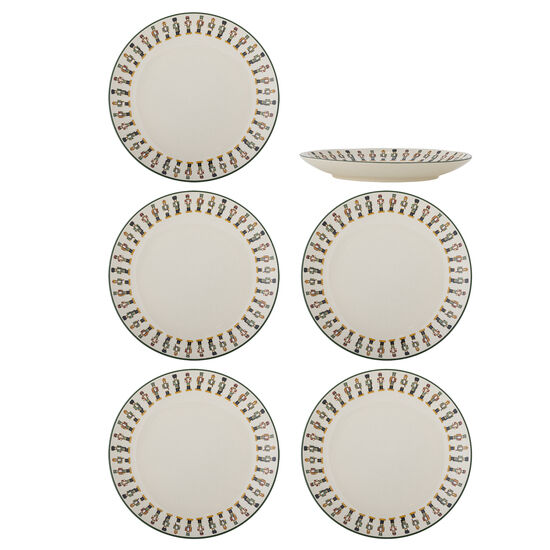 Bloomingville - Jolly Tallrik, Multipack, Grön, Stengods