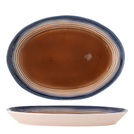 Bloomingville - Tatum serveringsfat, flerfärgad, stengods