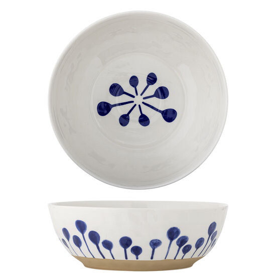 Creative Collection - Linora Skål, Blå, Stengods