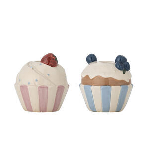 Bloomingville - Ljusstake i stengods, flerfärgad