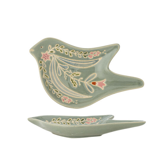 Creative Collection - Rosalynde Serveringsfat, Grön, Stengods