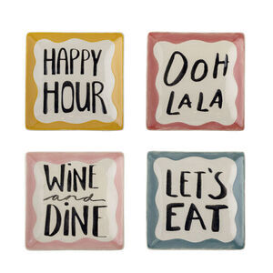 Bloomingville - Soline Tallrik, Flerfärgad, Stengods