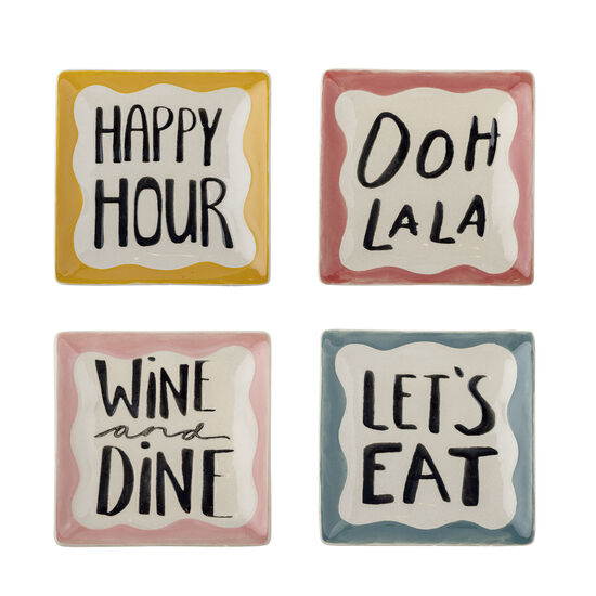 Bloomingville - Soline Tallrik, Flerfärgad, Stengods