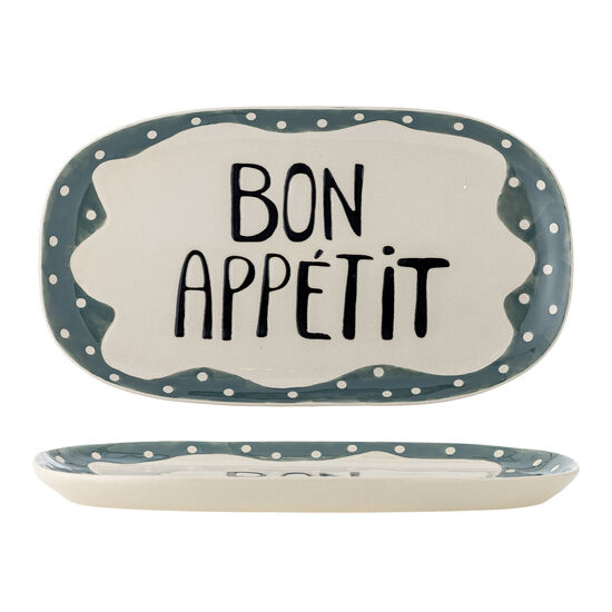 Bloomingville - Soline Serveringsfat, Flerfärgad, Stengods