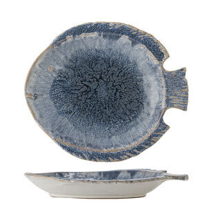 Creative Collection - Fae Serveringsfat, Blå, Stengods