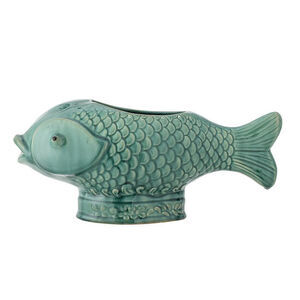 Creative Collection - Hiro Blomkrukasskydd, Grönt, Stengods