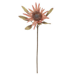 Bloomingville - Protea-stjälk, rosa, konstgjorda blommor