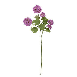 Bloomingville - Snöbollsstjälk, Lila, Konstgjorda Blommor