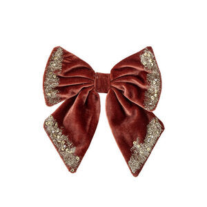 Bloomingville - Dekorativ rosett rubinröd, röd, polyester