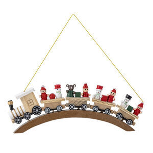 Bloomingville - Bertie Ornament, Röd, Björk