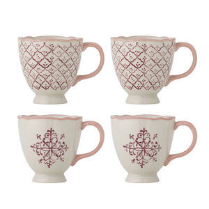 Bloomingville - Wonderland-mugg, rosa, stengods