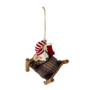 Bloomingville - Peo-prydnad, brun, ull