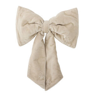 Bloomingville - Dekorativ rosett rubinröd, naturlig, bomull