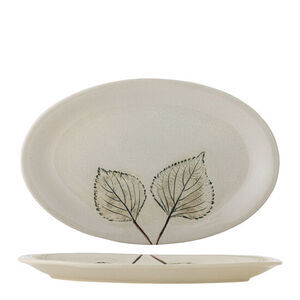 Creative Collection - Aubrin Serveringsfat, Natur, Stengods