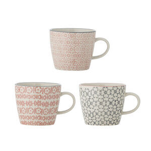 Bloomingville - Cécile Mugg, Flerfärgad, Stengods