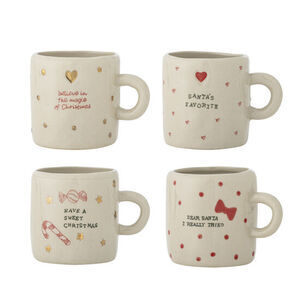 Bloomingville - Christy Cup, Multipack, Natur, Stengods