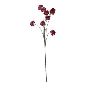 Bloomingville - Hortensia stjälk, röd, konstgjorda blommor