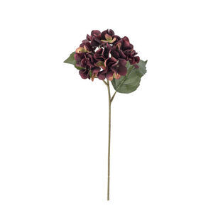 Bloomingville - Hortensia stjälk, lila, konstgjorda blommor