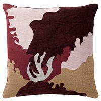 AYTM - Flores kudde 45x45 cm - brun/röd/rosa