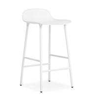 Normann Copenhagen - Form barstol 65 cm - vit/vitt stål