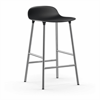 Normann Copenhagen - Form barstol 65 cm - svart/stål