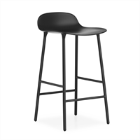 Normann Copenhagen - Form barstol 65 cm - svart/svart stål