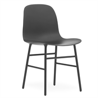 Normann Copenhagen - Form stol - svart/svartlackerat stål